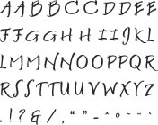 Technique Tuesday - Alphabet Stamp Sets - Cosmopolitan Capital Letters & Punctuation Medium  (sold individually)